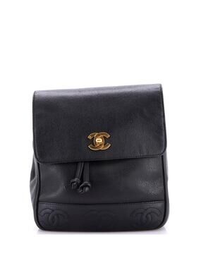 Chanel Vintage Backpack Caviar Small #278663C12B